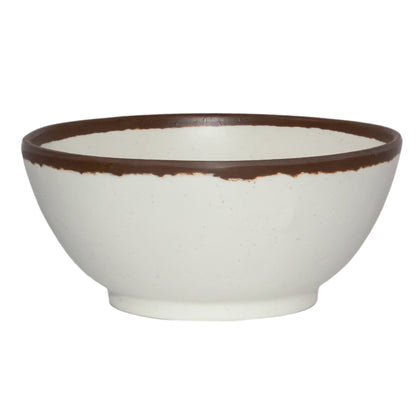 20 oz. Cream, Melamine, Round Entree Bowl, (28 oz. rim-full), 6.25" Top Dia., 2.25" Deep, G.E.T. Pottery Market Glazed (12 Pack)