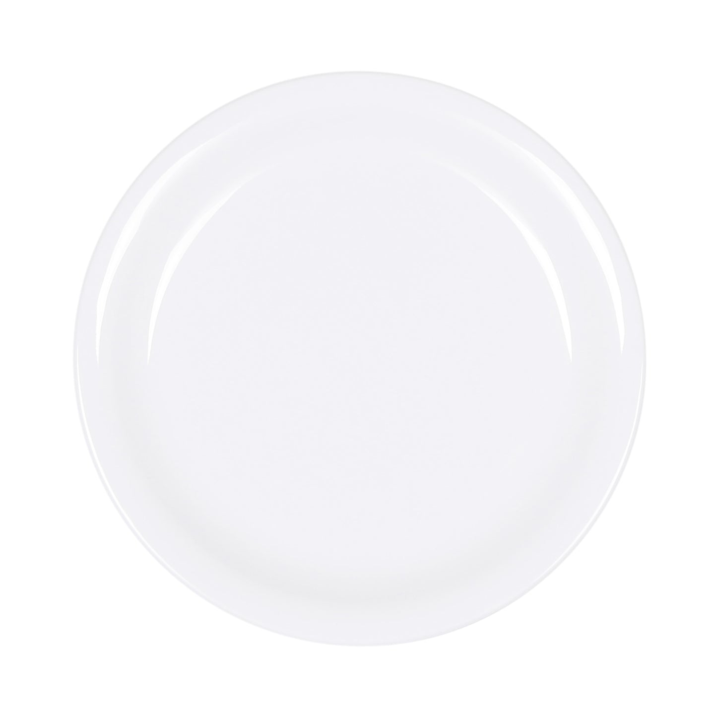 Melamine Round Plate - White