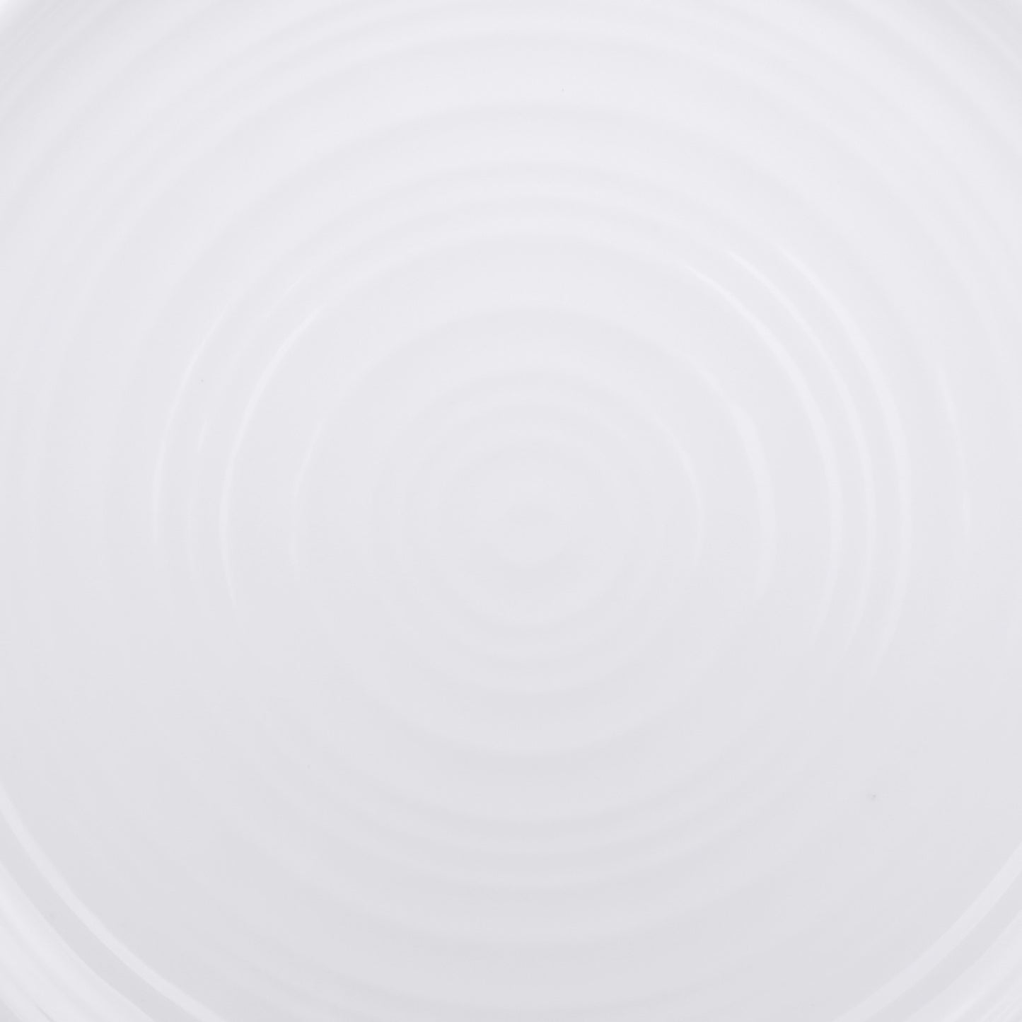 Melamine Round Swirl Plate - White