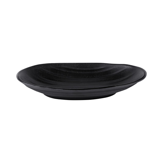 Melamine Deep Oval Plate - Black