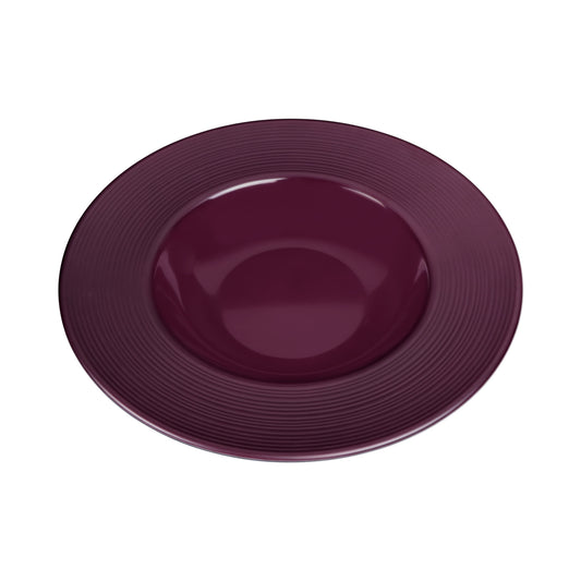 Melamine Round Past/Soup Bowl - Purple Glaze