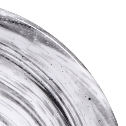 Melamine Round Plate - Black Design