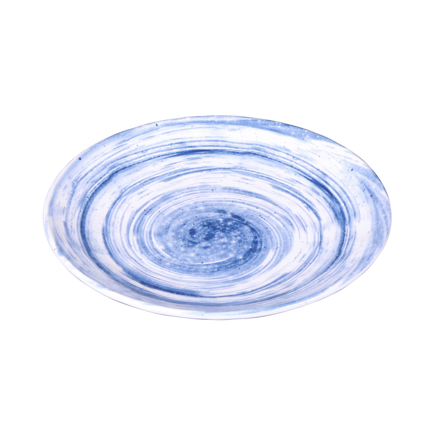 Melamine Round Plate - Navy Design