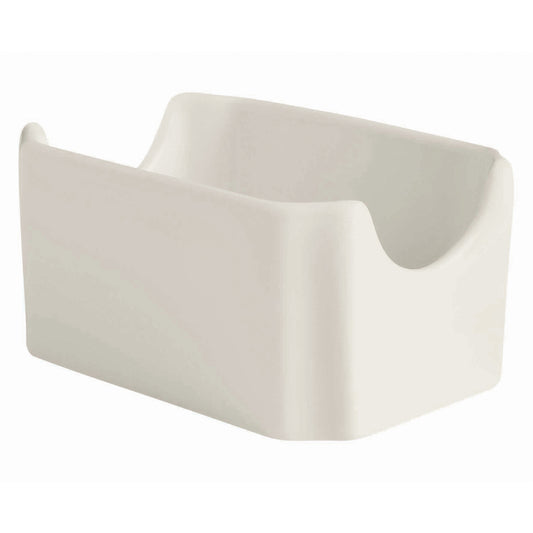 4" x 3" Bright White Porcelain Sugar Caddy, Corona Actualite (12 Pack)