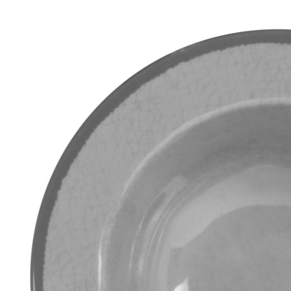 Melamine Round Crackle Bowl - Gray