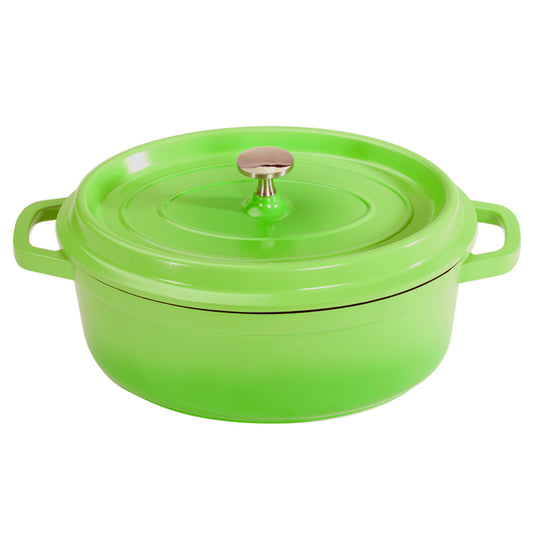 3.5 qt. (3.75 qt. rim-full), 10.25" x 7.88" Induction Ready Oval Dutch Oven w/ Lid, 3.5" deep