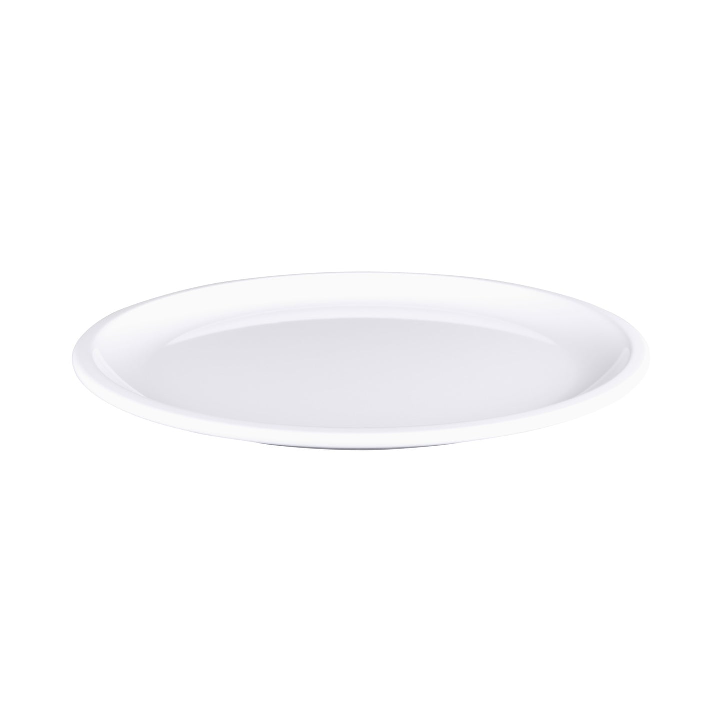 Melamine Round Coupe Platter - White