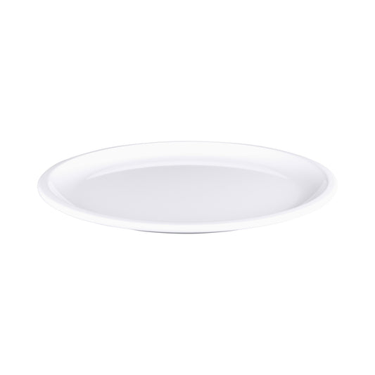 Melamine Round Coupe Platter - White