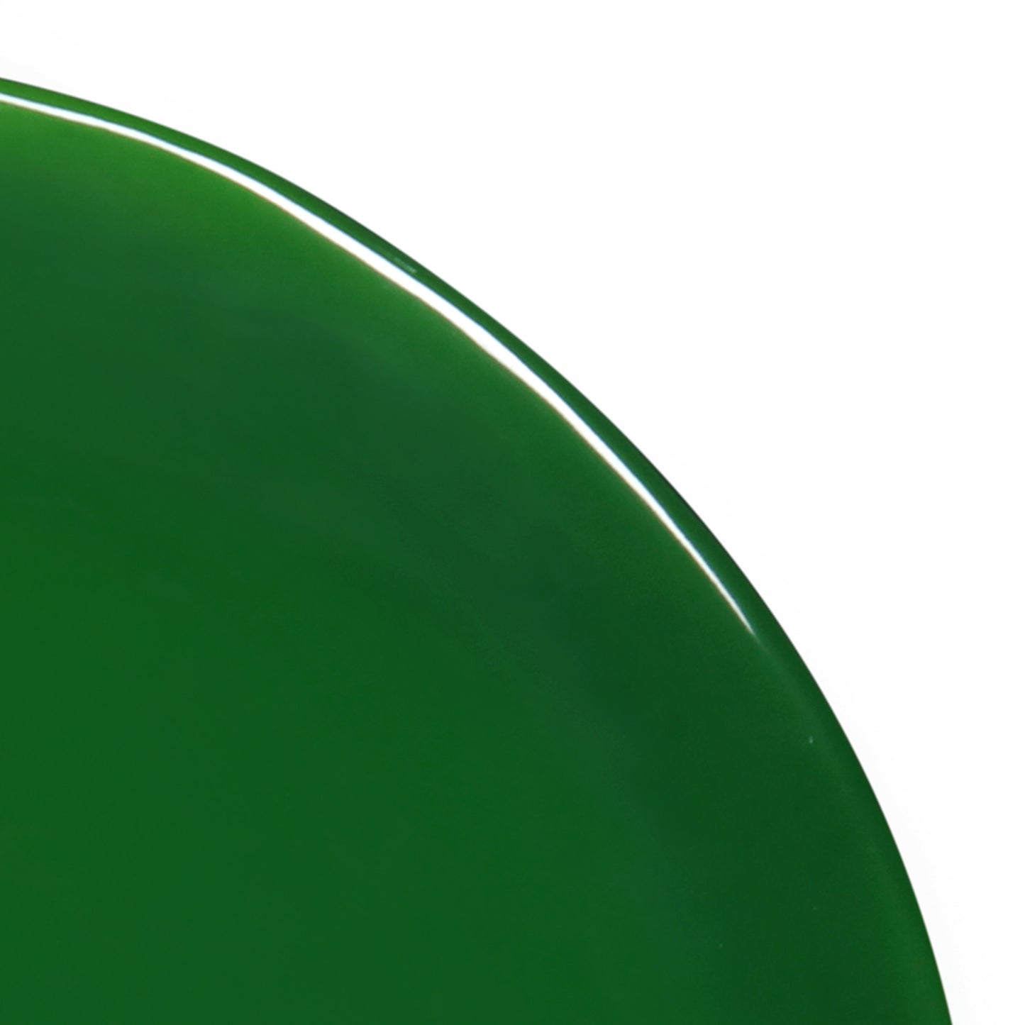 Melamine Round Plate - Green Glaze