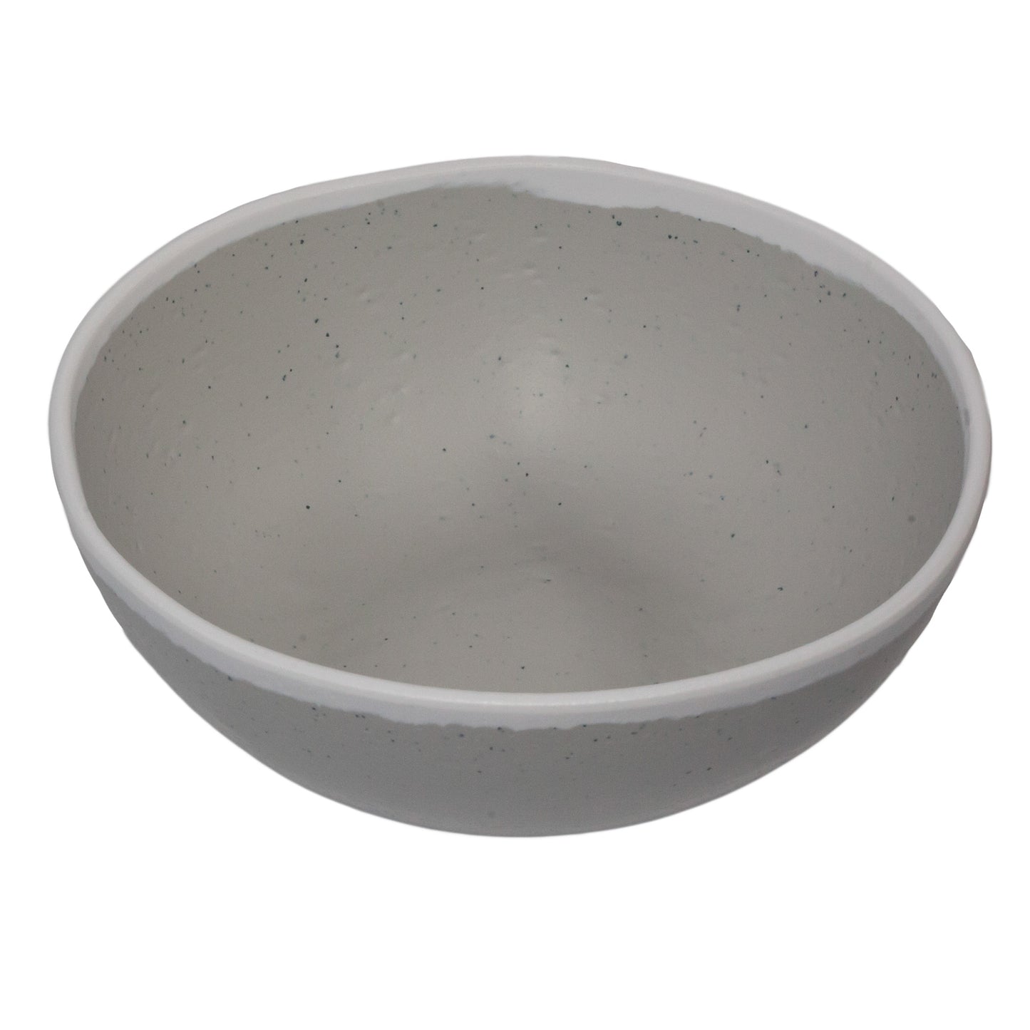 1.5 qt. Dove Gray, Melamine, Large Entree Bowl, (1.7 qt. rim-full), 8.25" Top Dia., 2.75" Deep, G.E.T. Pottery Market Glazed (12 Pack)