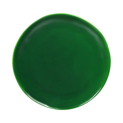 Melamine Round Plate - Green Glaze
