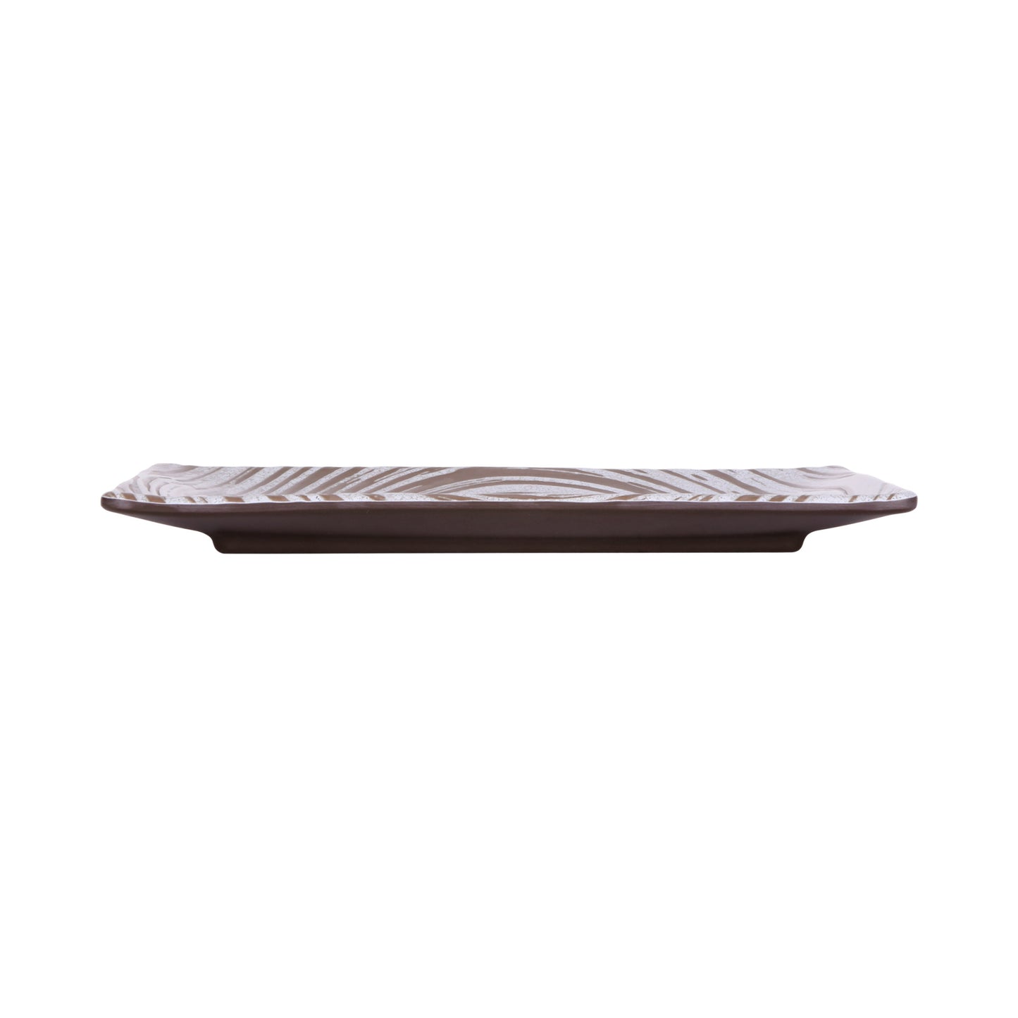 Melamine Rectangular Plate - Stardust White