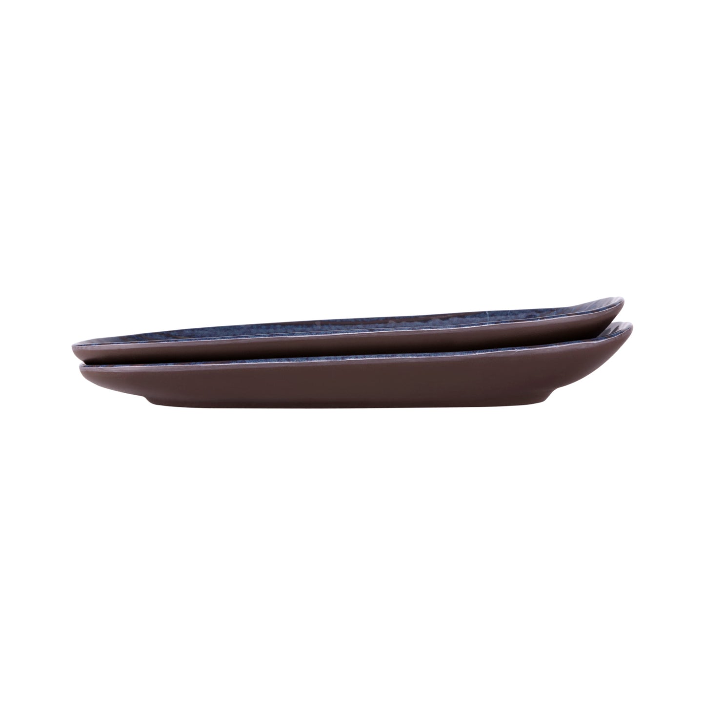 Melamine Oval Plate - Stardust Blue
