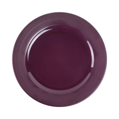 Melamine Round Plate - Purple Glaze