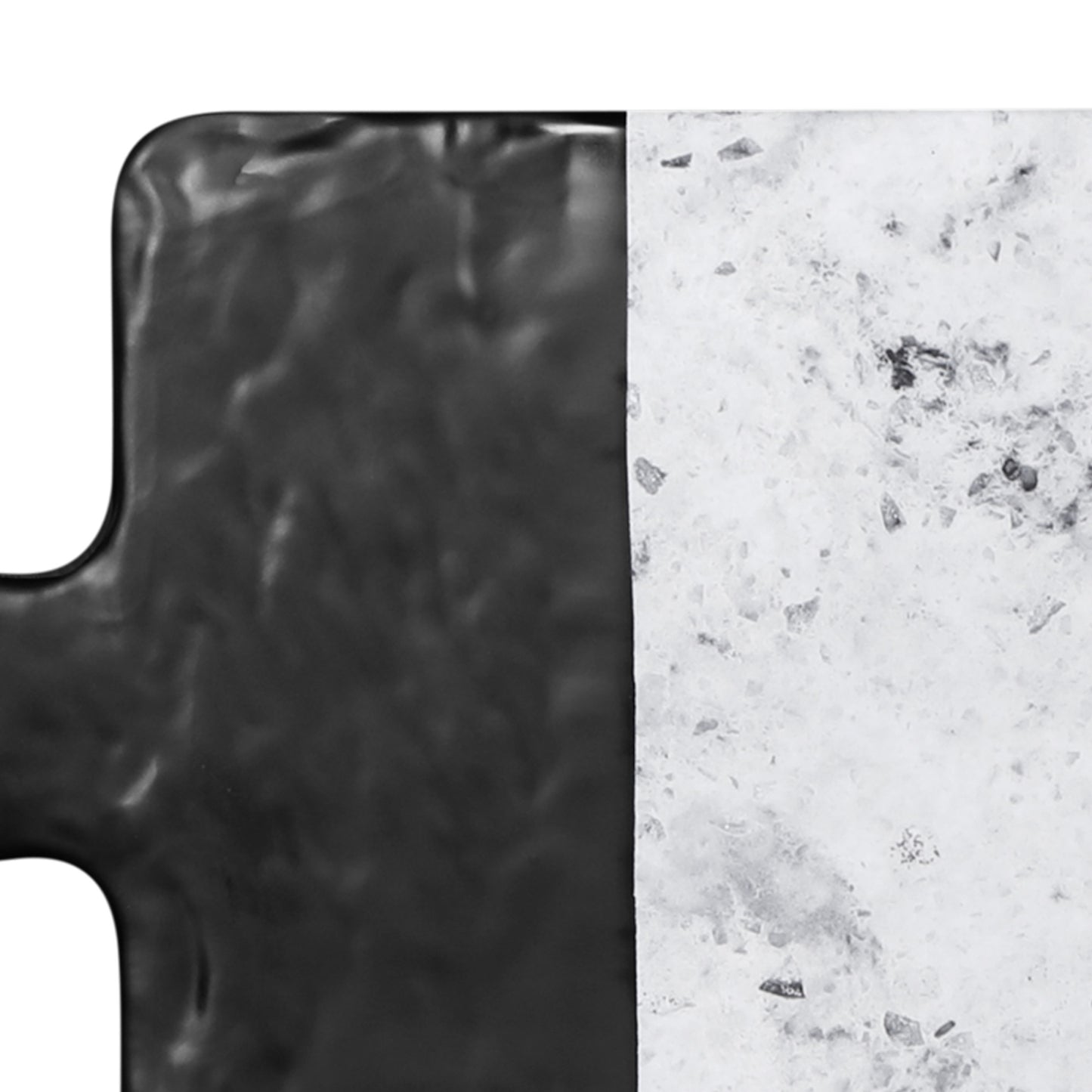Melamine Rectangular Serving Board - Black, Horizon Marble
