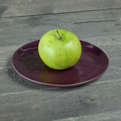 Melamine Round Plate - Purple Glaze