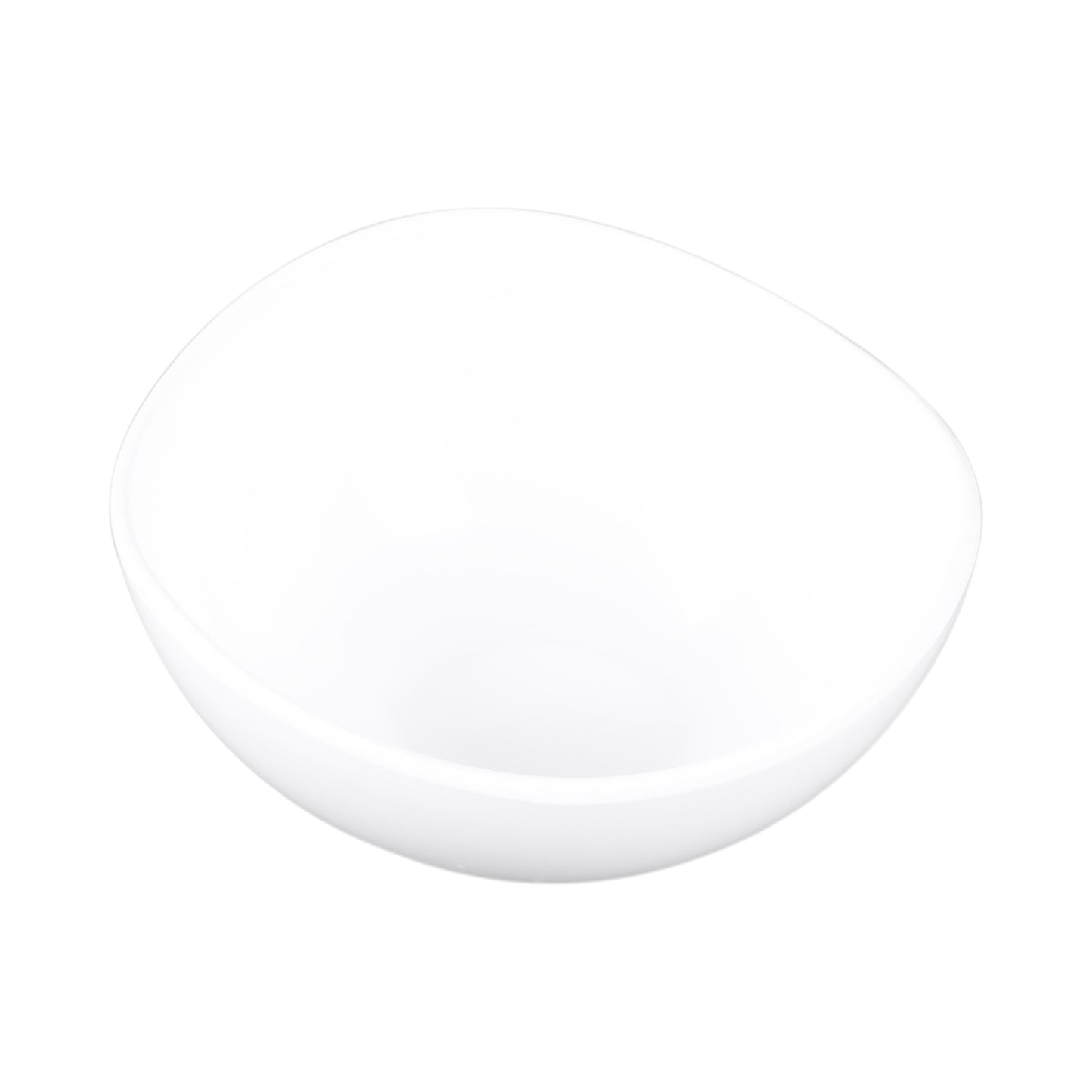 Melamine Almost Oval Bowl - White