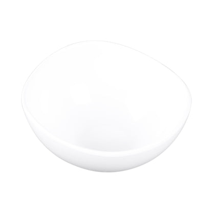 Melamine Almost Oval Bowl - White