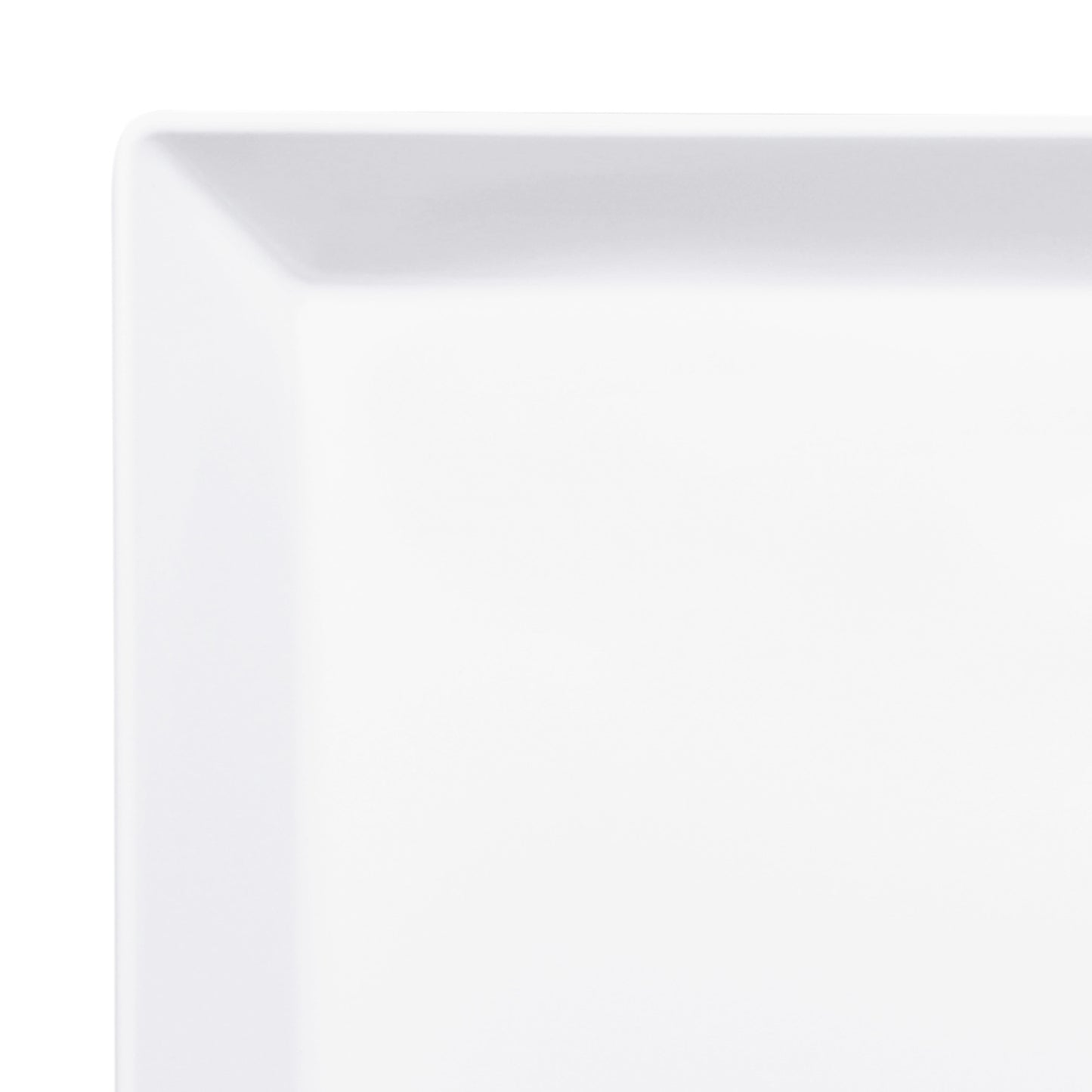 Melamine Rectangular Serving Platter w/ Bump - White