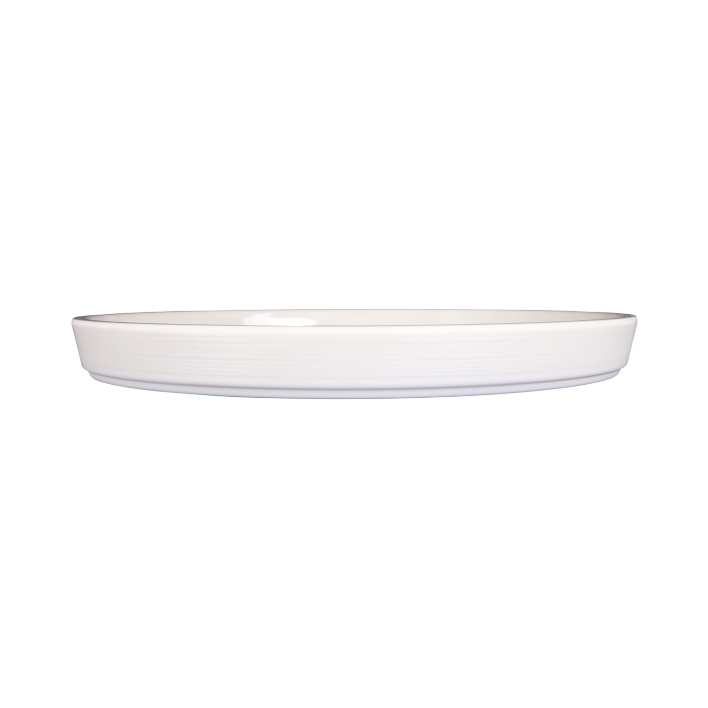 Melamine Round Coupe Plate - Cream Glaze