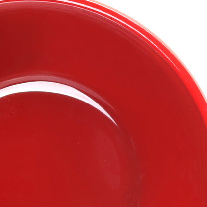 Melamine Round Bowl - Red Glaze