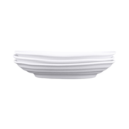 Melamine Deep Oval Plate - White