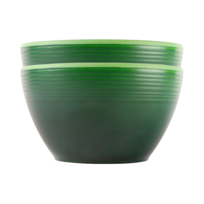 Melamine Round Bowl - Green Glaze