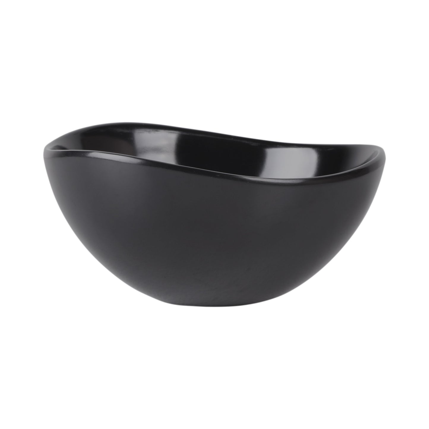 Melamine Almost Oval Bowl - Black