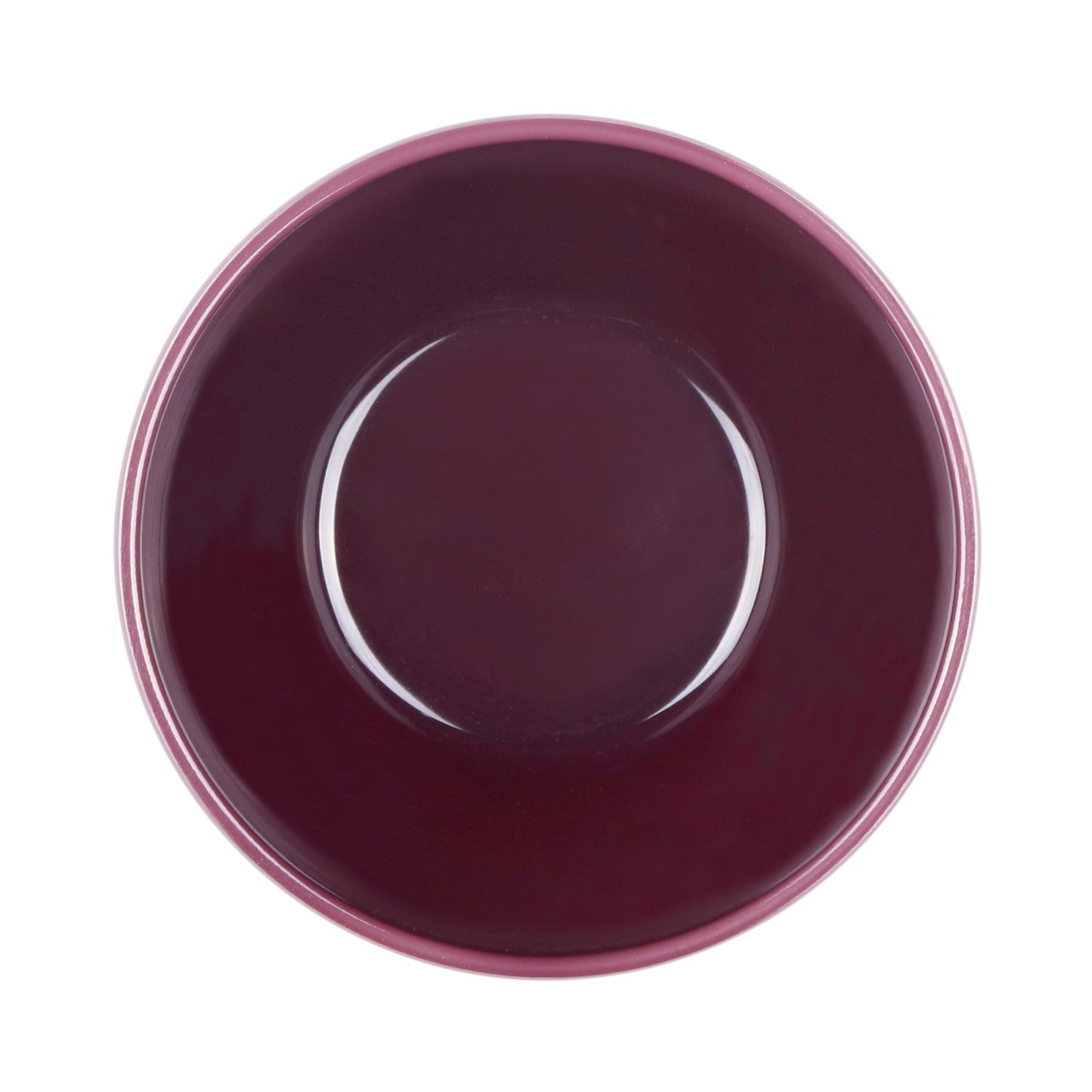 Melamine Round Bowl - Purple Glaze
