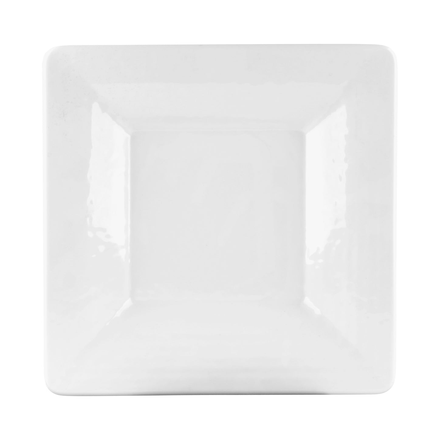 Melamine Square Pebble Bowl - White