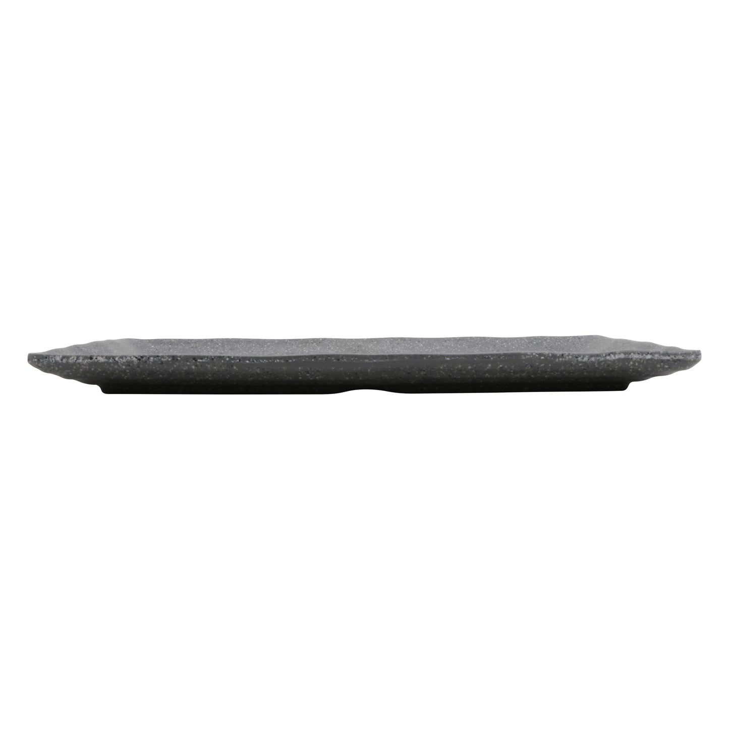 10.375" infuse stone grey rectangle melamine platter (small), 10.375"L x 4.5"W x 0.7"H, GET, cheforward