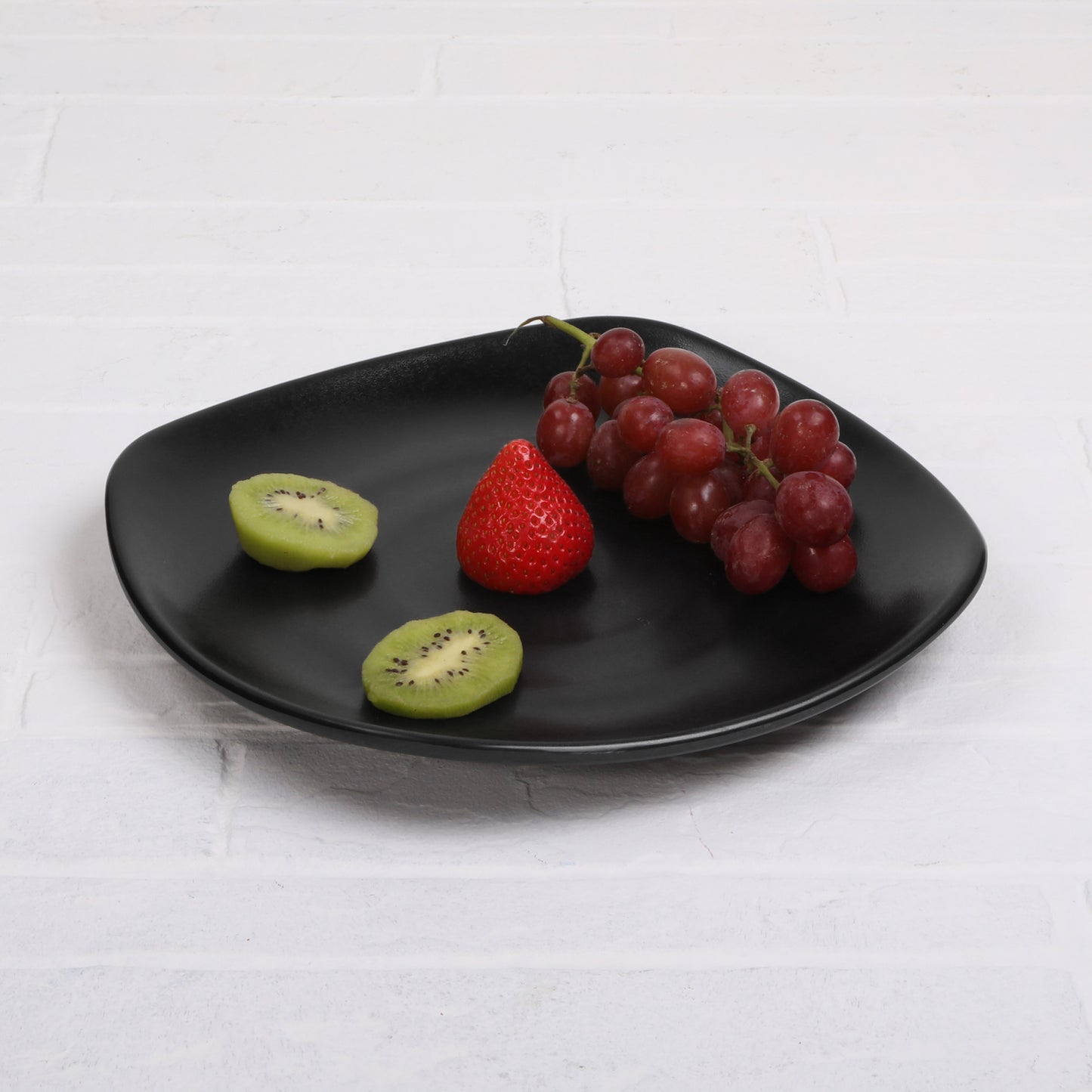 Melamine Square Plate - Black