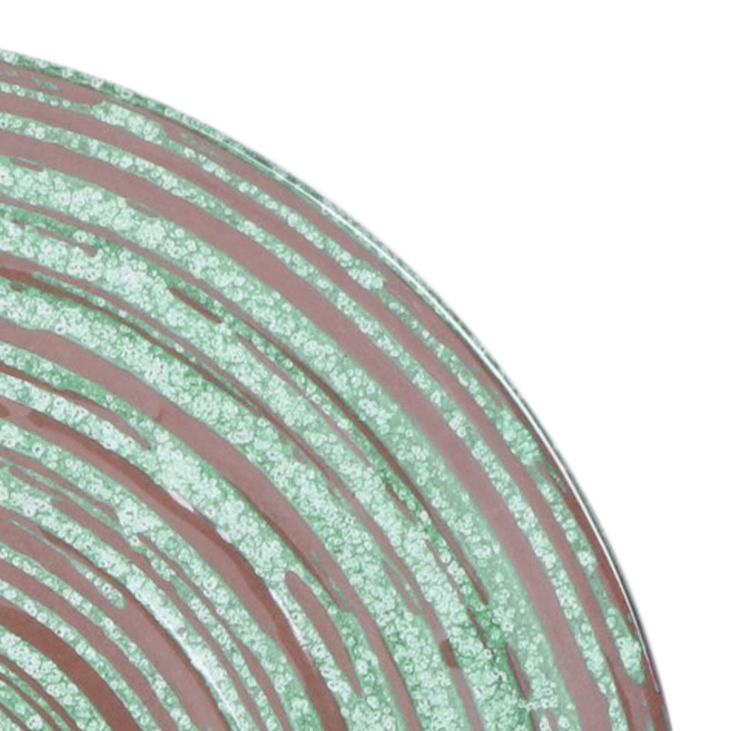 Melamine Round Plate - Stardust Green