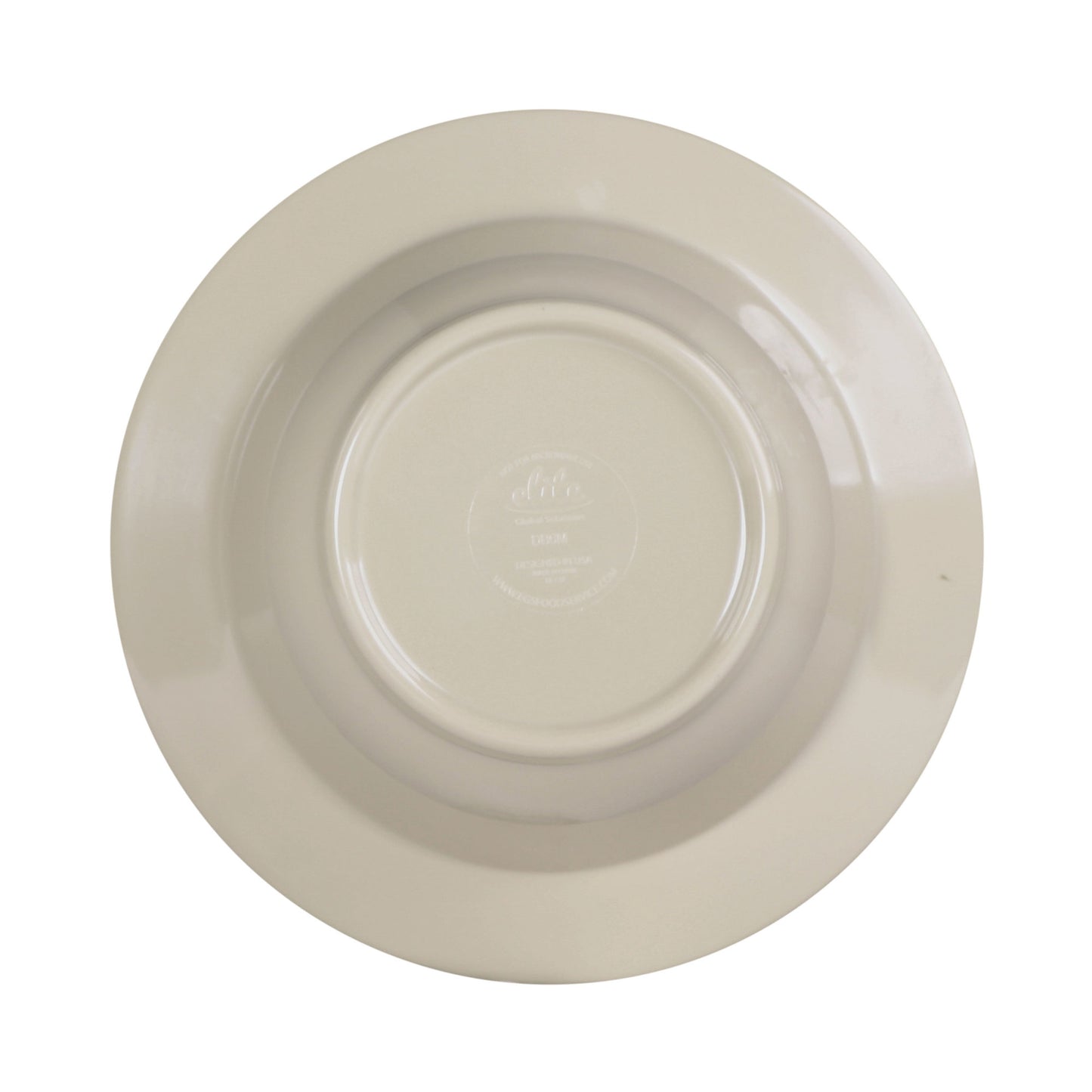 Melamine Round Crackle Bowl - Vanilla