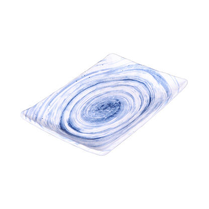 Melamine Rectangular Plate - Navy Design