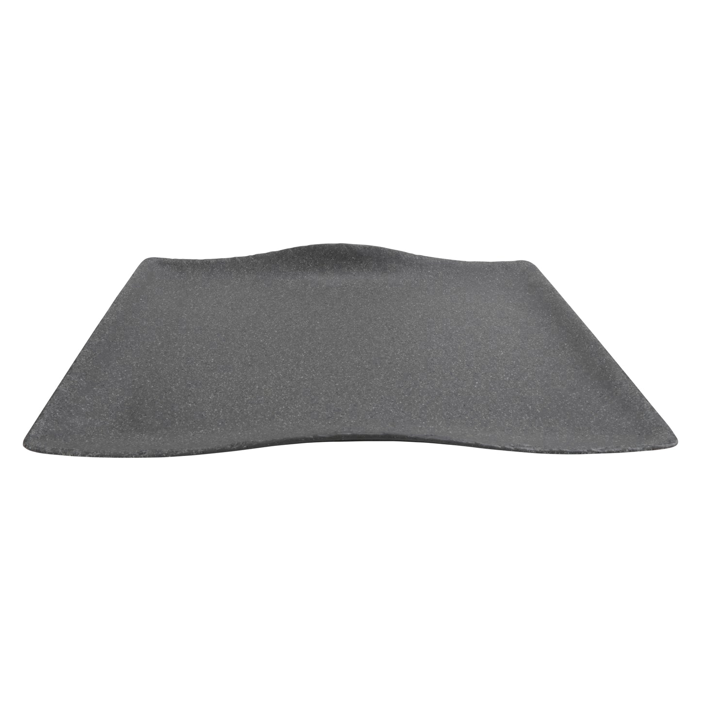 20" infuse stone grey rectangle melamine platter (large), 19.6"L x 14"W x 2"H, GET, cheforward