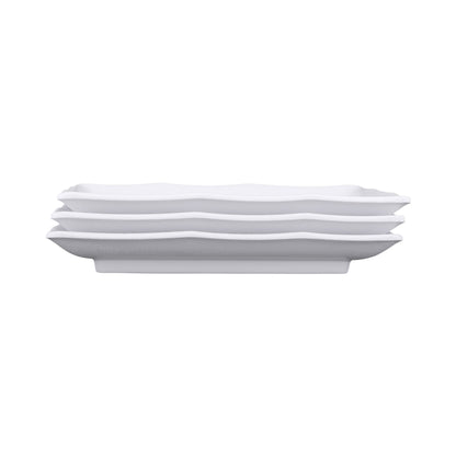 Melamine Rectangular Tray - White