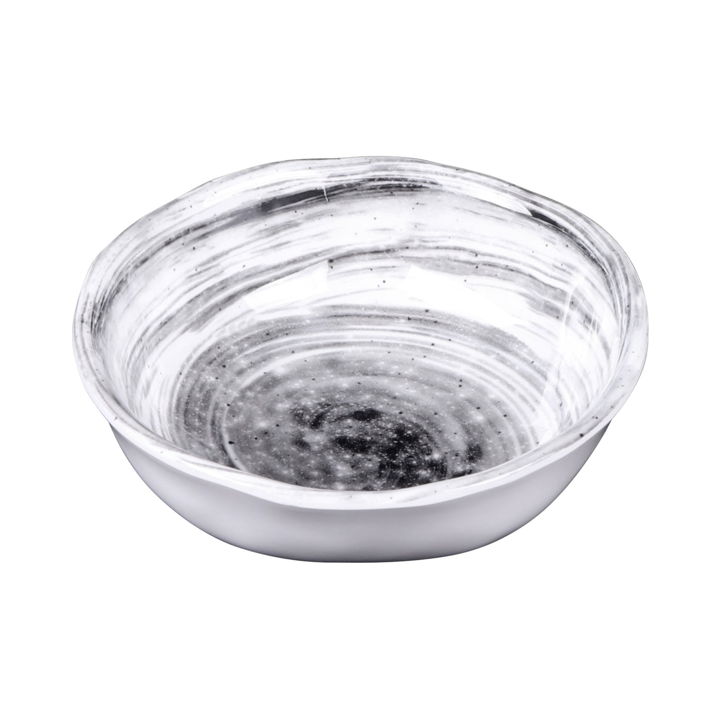 Melamine Round Bowl - Black Design