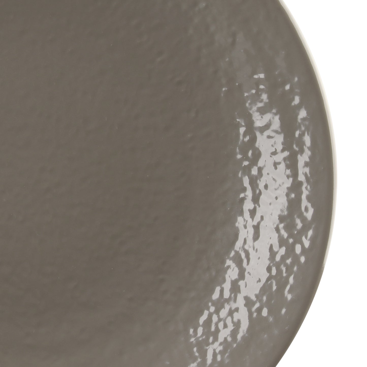 Melamine Round Pebble Plate - Mushroom