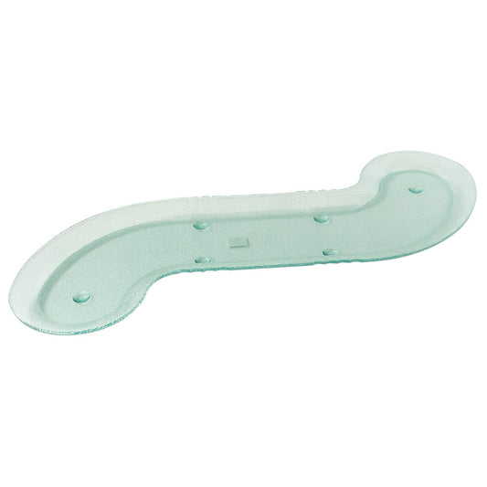 34" x 8.5" Plastic Textured S-Shaped Platter - Cache
