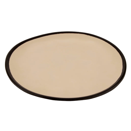 9" Manila, Melamine, Small Round Coupe Dinner Plate, G.E.T. Pottery Market Matte (12 Pack)