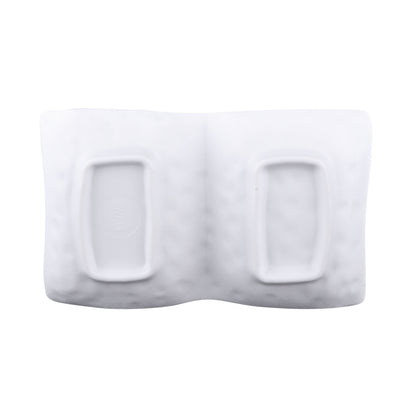 Melamine Two Compartment Tray - White