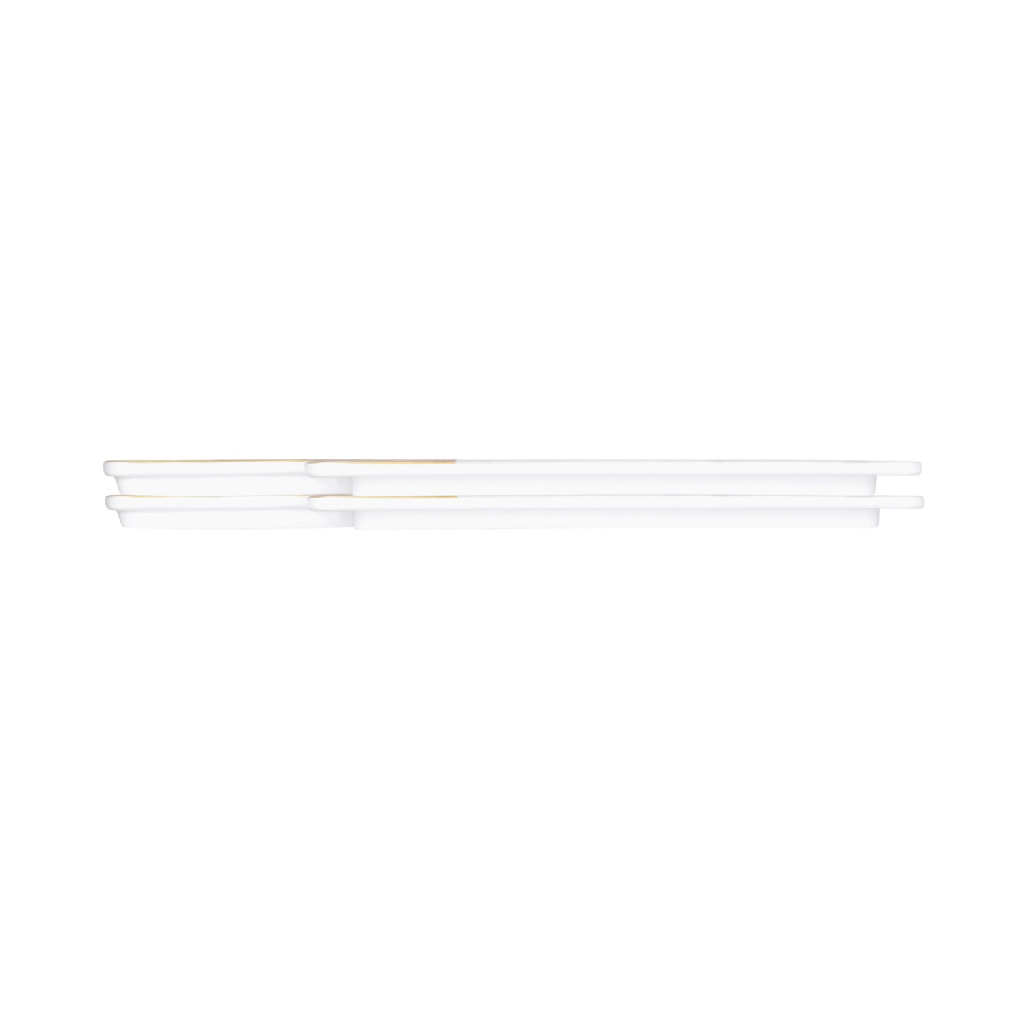 Melamine Rectangular Serving Board - Alder Wood, Carrara Marble