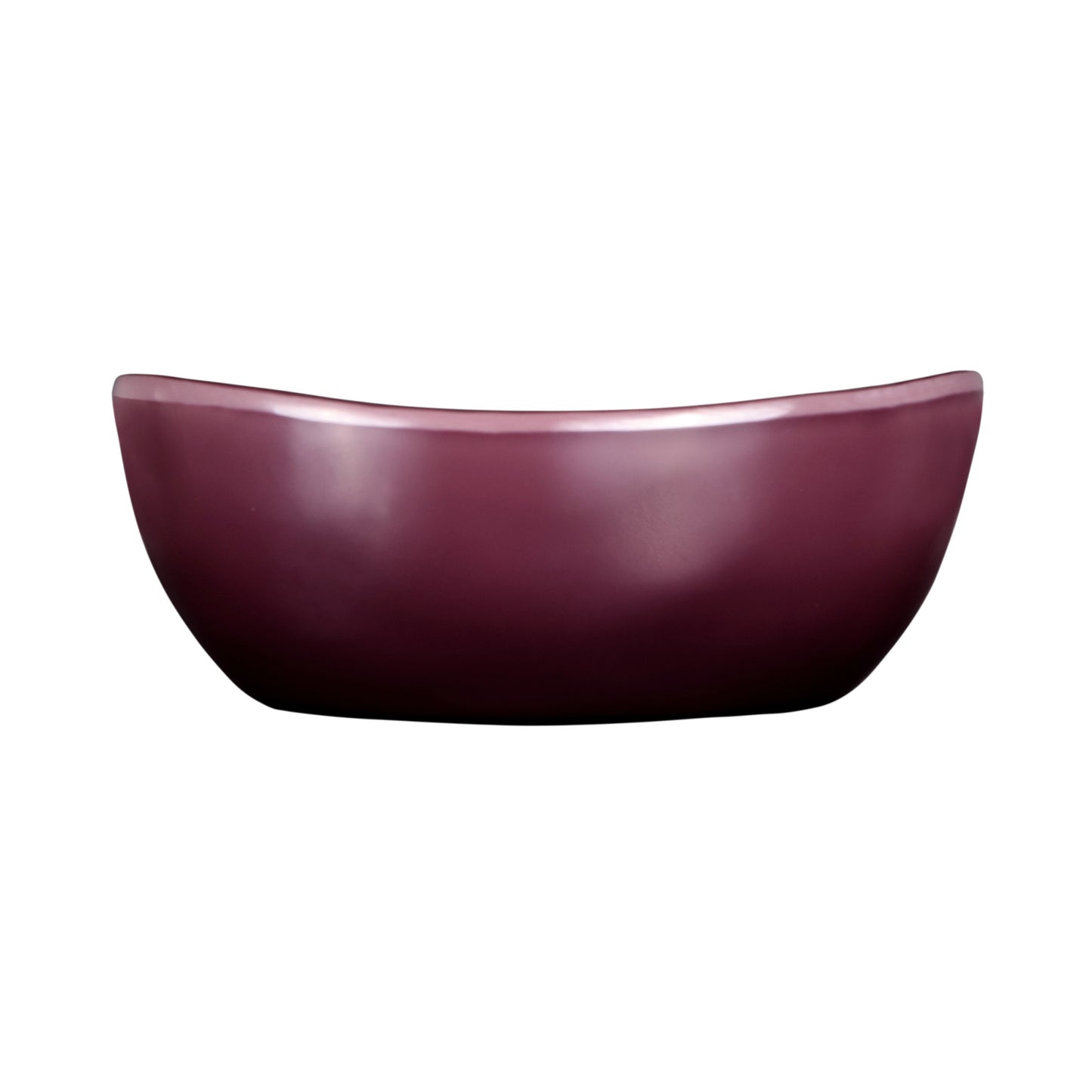 Melamine Irregular Round Bowl - Purple Glaze