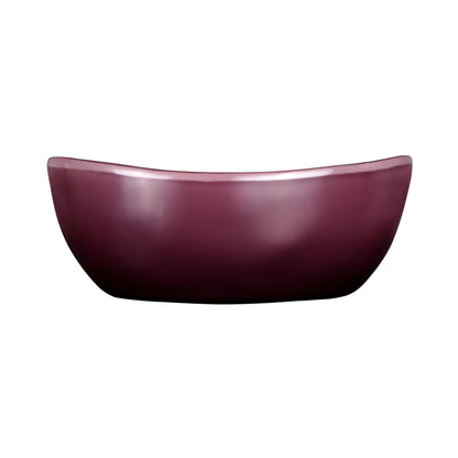 Melamine Irregular Round Bowl - Purple Glaze