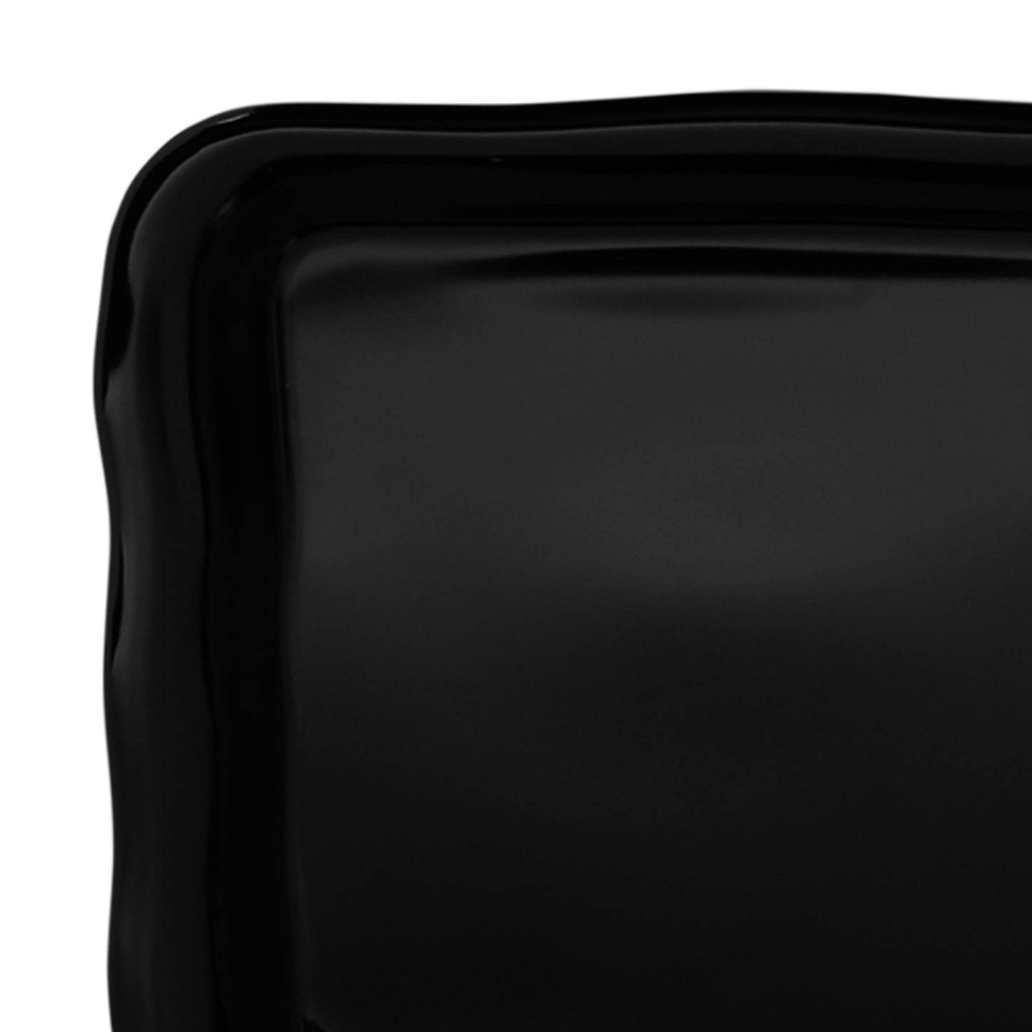 Melamine Rectangular Organic Tray - Black