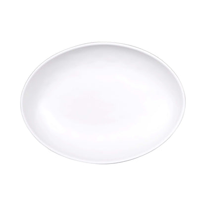 Melamine Deep Oval Plate - Off White