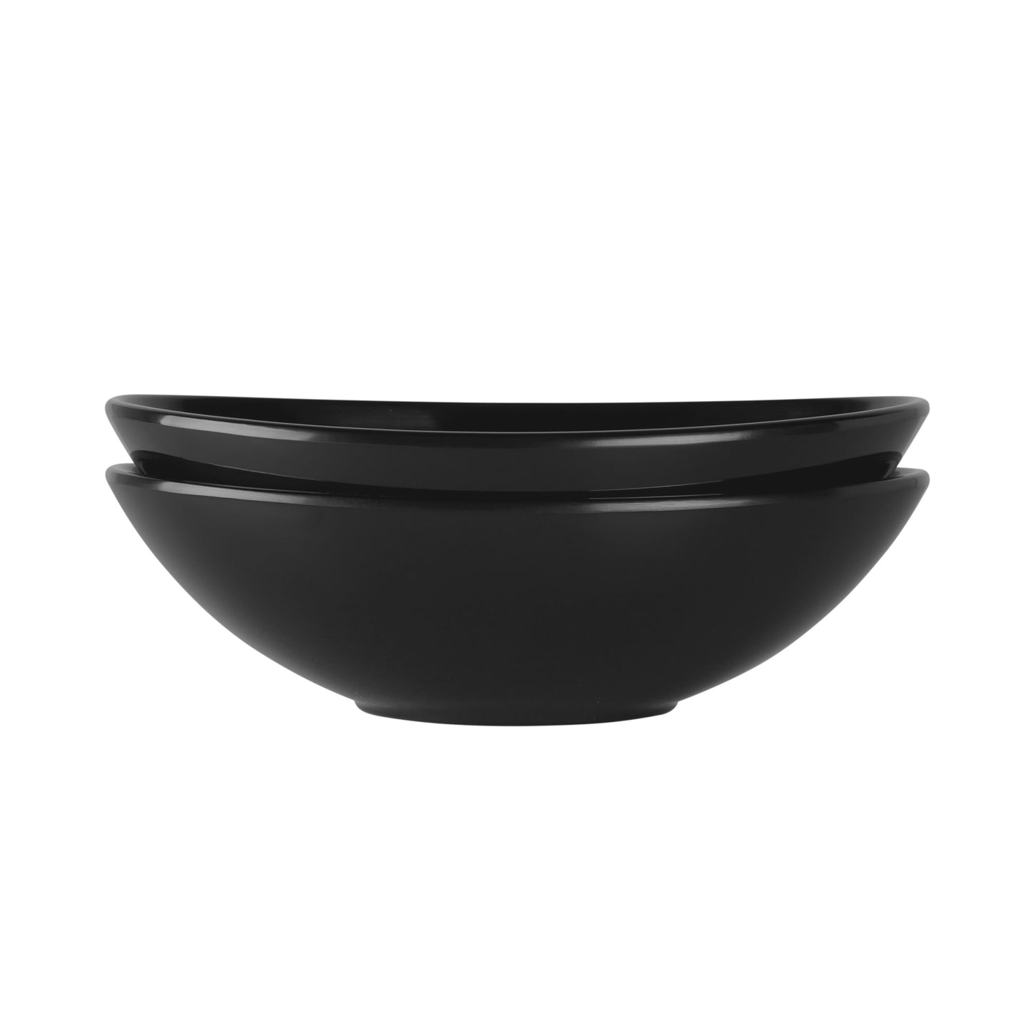Melamine Oblong Large Bowl - Black