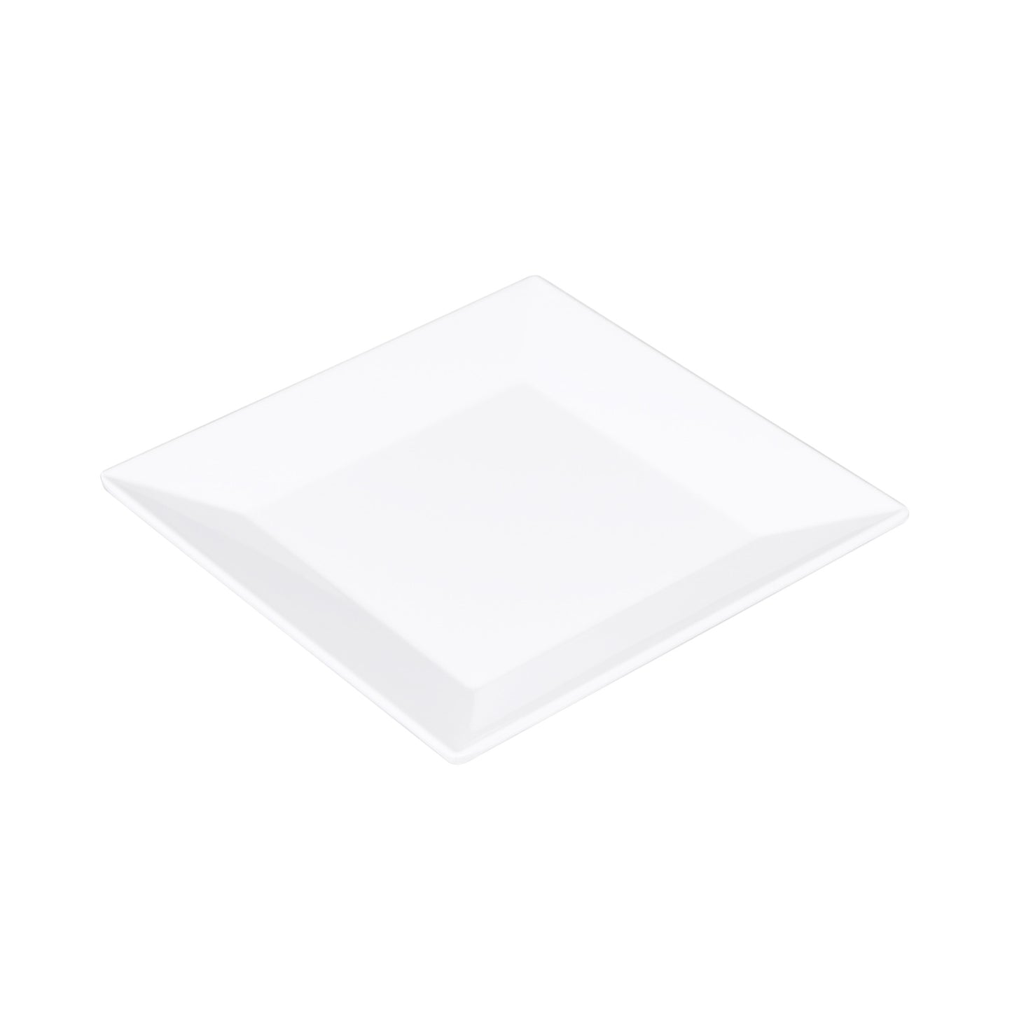 Melamine Square Plate - White