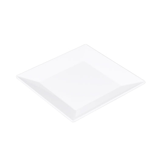Melamine Square Plate - White